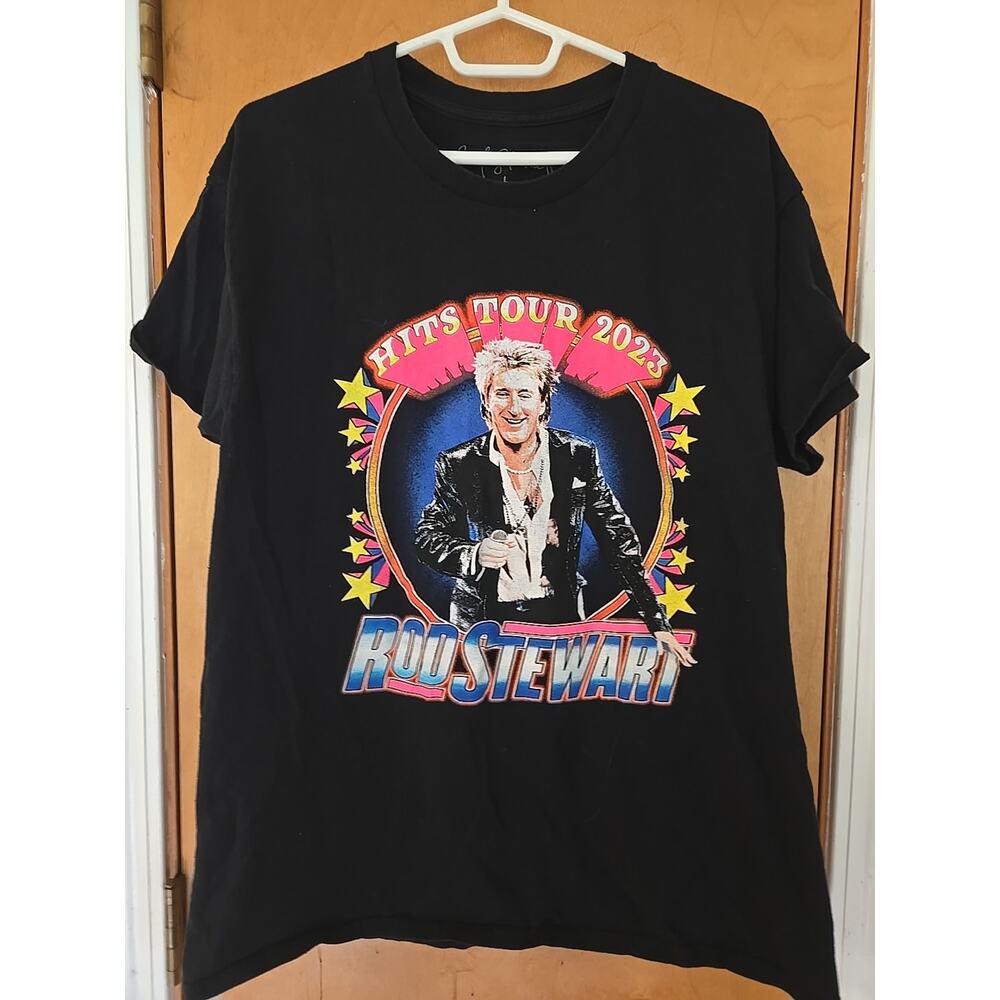 Rod Stewart Shirt Hits Tour 2023 Official Merch Concert Tee Tshirt Adult Large